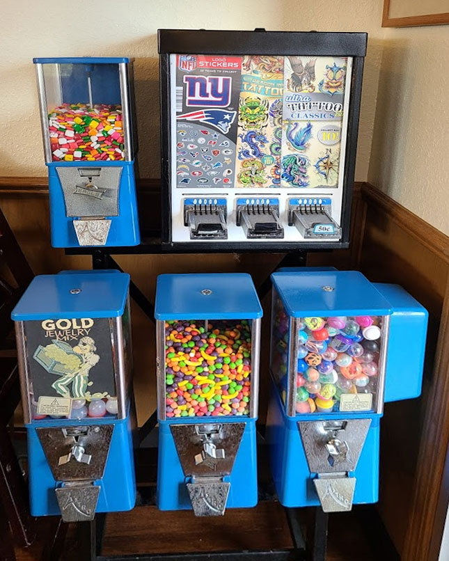 Toy and candy vending machines